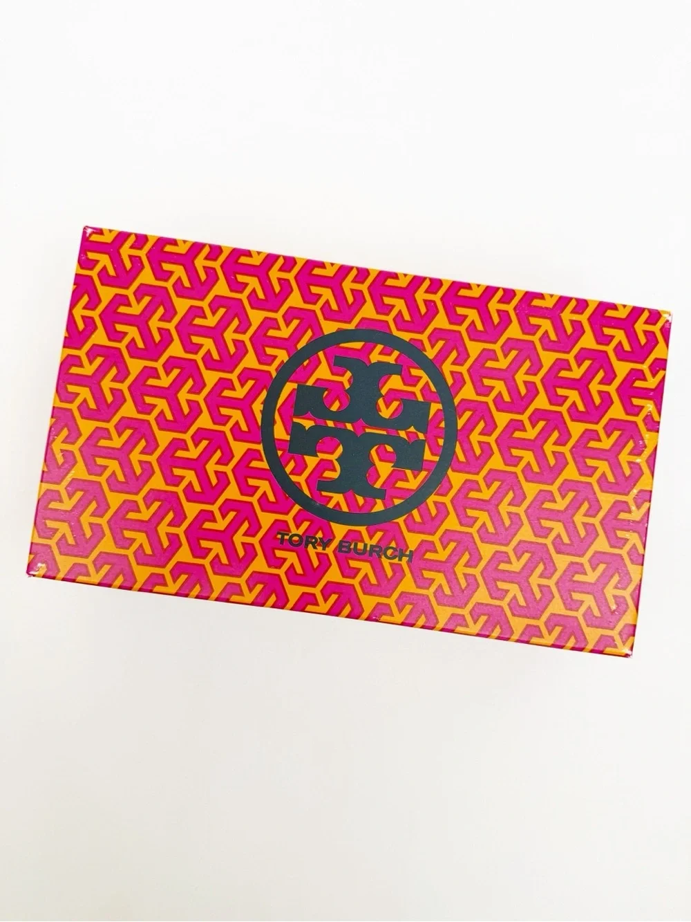 Tory Burch Gabriel Flat Tong Sandals Bright Navy Blue Veg Leather